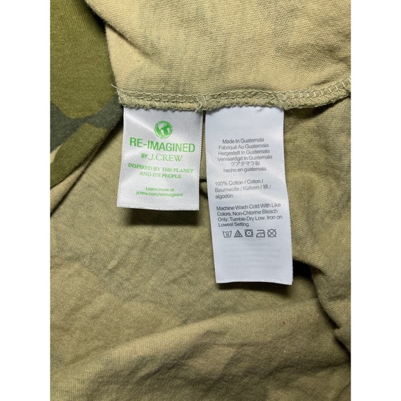 J. Crew Camo T Shirt Dress Midi Casual Everyday Size Small Streetwear Normcore - Picture 6 of 10